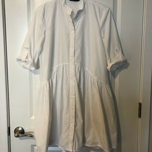 White shirt dress/tunic from Zara